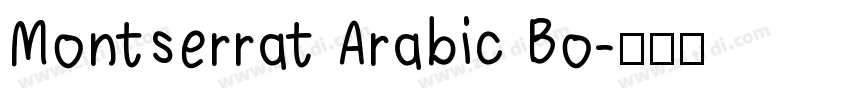 Montserrat Arabic Bo字体转换